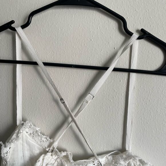 Revolve Free People Shailee White Crochet Mini Dress - Picture 12 of 16